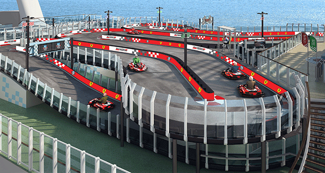 Ferrari inaugura primeira pista flutuante