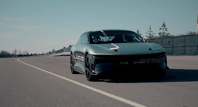 Elétrico Lucid Air atinge os 378 km/h em testes (c/vídeo)