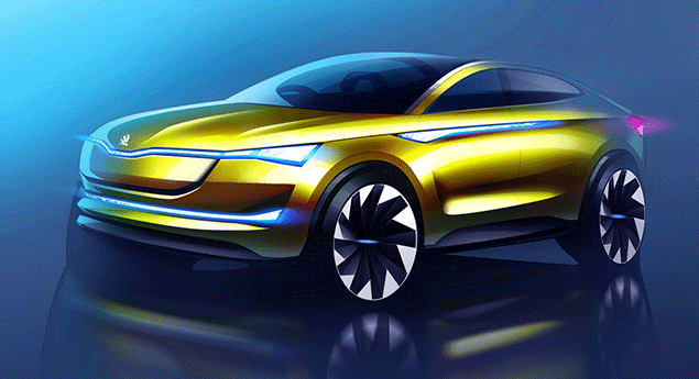 Skoda Vision E Concept no catálogo para Frankfurt