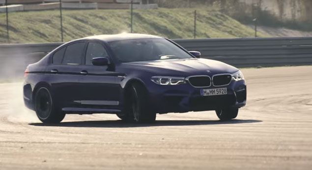 Novo BMW M5 curva no Estoril