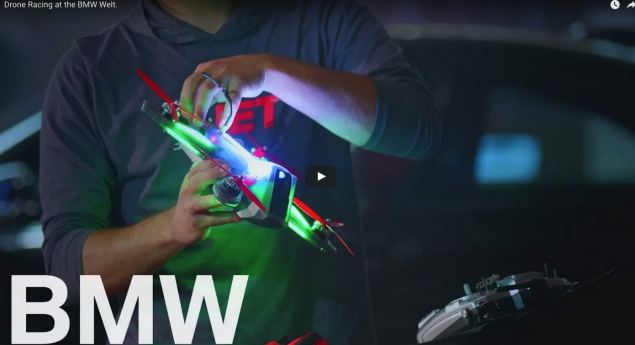 Corrida de drones no Museu da BMW