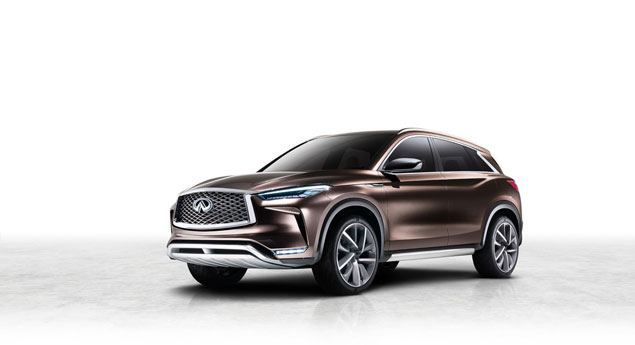 Infiniti leva QX50 concept a Detroit