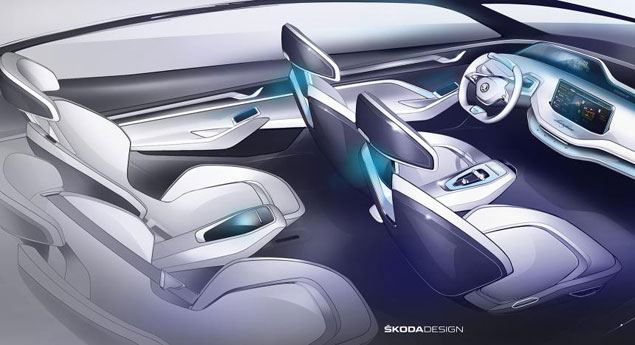 Vision E - O interior dos futuros Skoda elétricos