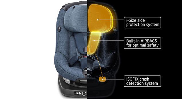 Criada cadeira de bebés com airbags