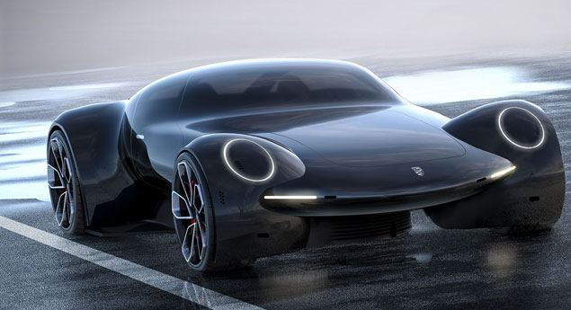 'Porsche 9e1', um imaginado superdesportivo elétrico