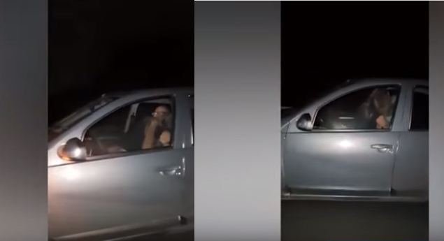 Casal gravado a fazer sexo a 110km/h