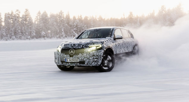 Mercedes EQ já testam na neve