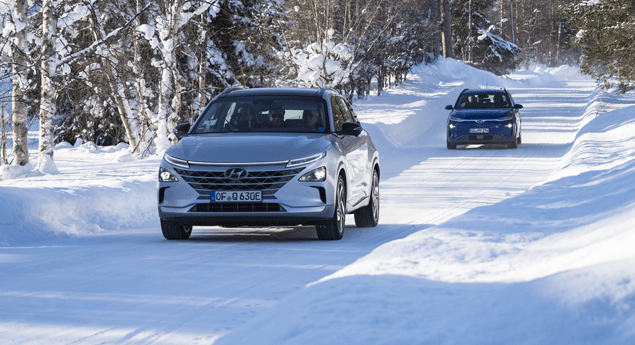 Elétricos da Hyundai cumprem testes na Lapónia