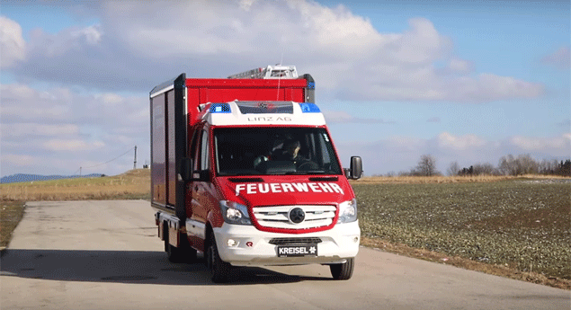 Desvendado camião dos bombeiros elétrico