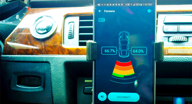 Este sensor de estacionamento liga-se ao seu smartphone