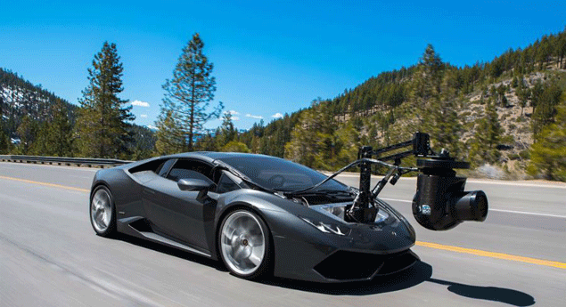 Lamborghini 'Huracam', um carro-câmara frenético