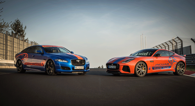 Jaguar F-Type SVR e XJR575 são fabulosos táxis