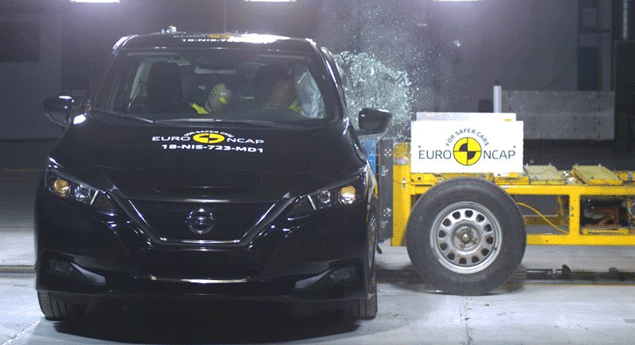 Nissan Leaf convence nos novos testes do EuroNcap
