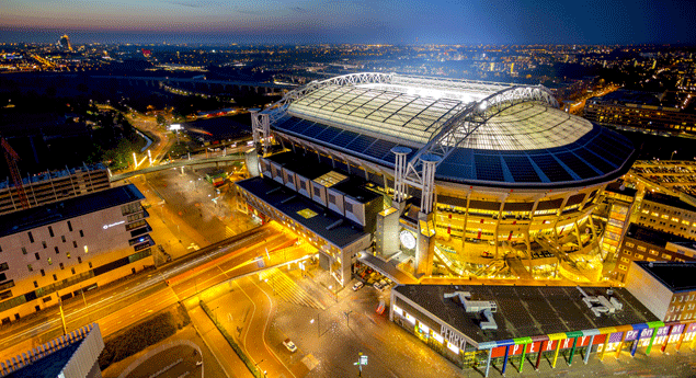 Estádio do Ajax é referência na eletrificação