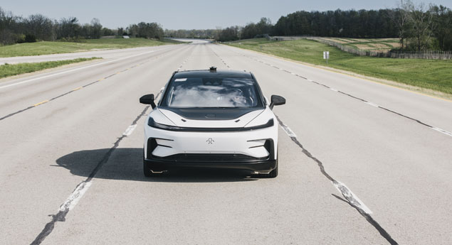 Faraday FF91 testa para a Autobahn