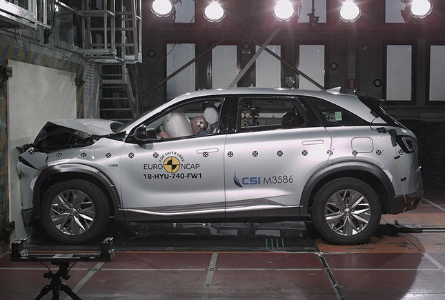 Carro a hidrogénio avaliado com nota máxima do EuroNCAP