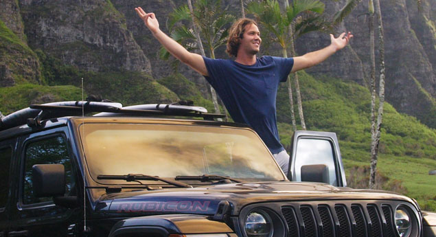 A Jeep na crista da onda com a World Surf League