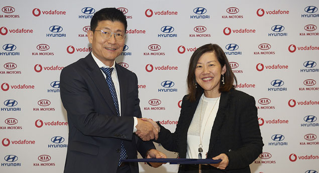 Hyundai-Kia e Vodafone assinam acordo na Europa