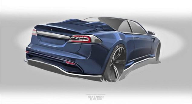 Vem ai mais um Roadster da Tesla... o Model S Roadster da Ares Design