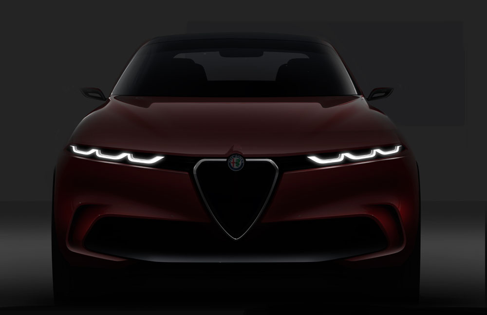 Mais um teaser já divulgado do futuro Alfa Romeo Tonale