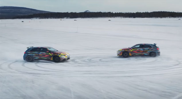 Protótipo do Mercedes-AMG A45 em drift mode (vídeo)