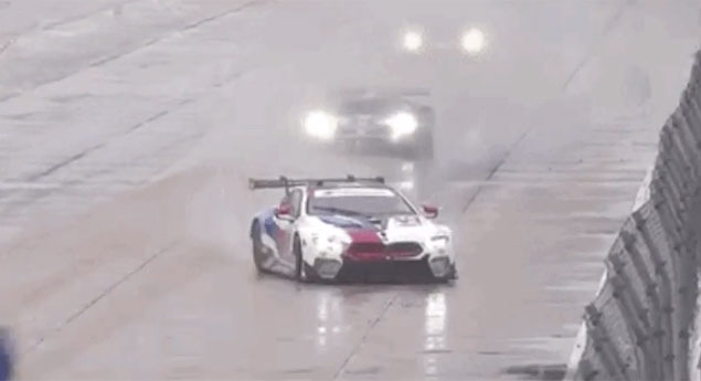 Contra-brecagem + aquaplaning = emoções fortes