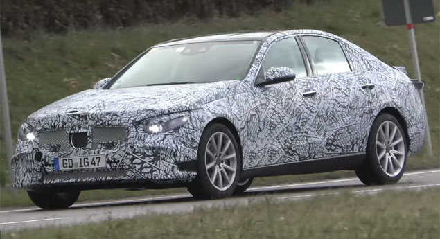 Futuros Sedan da Mercedes apanhados em testes