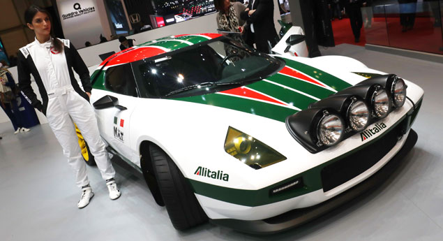 Lancia Stratos dos tempos modernos exposto em Genebra