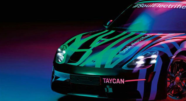 Teasers dão pistas da imagem do Porsche Taycan