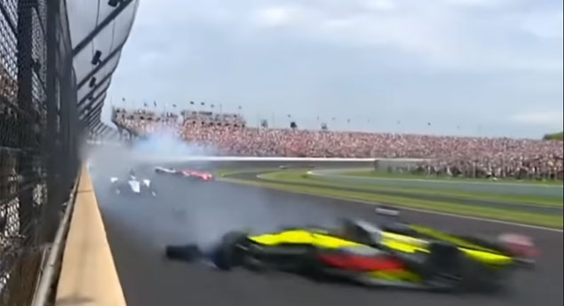 Veja todos os acidentes da Indy 500 (2019)