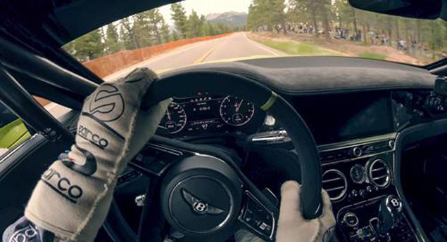 Viva o recorde de Pikes Peak a bordo do Bentley Continental GT (vídeo)