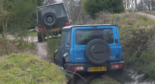 Se o G-Wagen consegue, o Jimny também (vídeo)