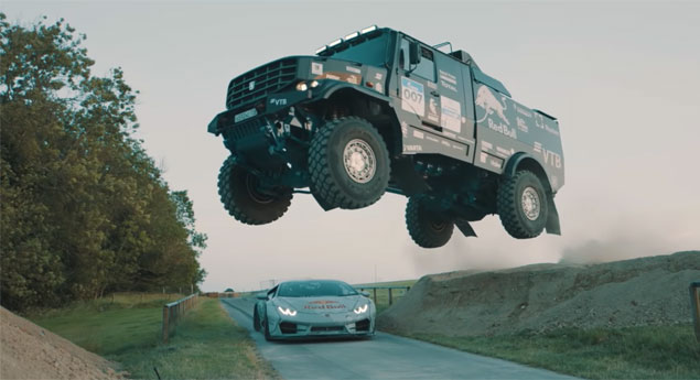 Lamborghini de 'Mad Mike' VS Kamaz de Eduard Nikolaev (vídeo)