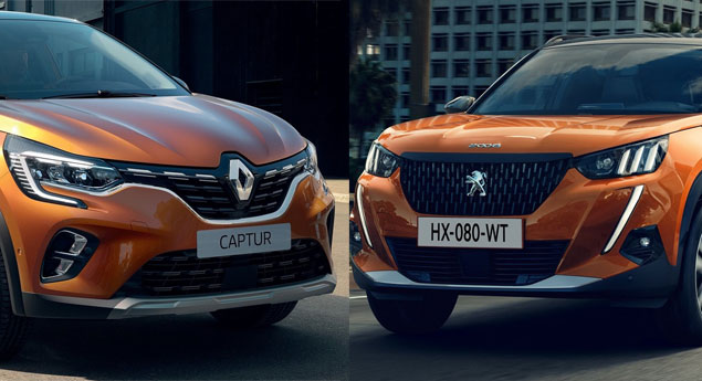 Novos Renault Captur vs Peugeot 2008