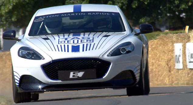 Aston Martin Eléctrico voa baixinho em Goodwood (vídeo)