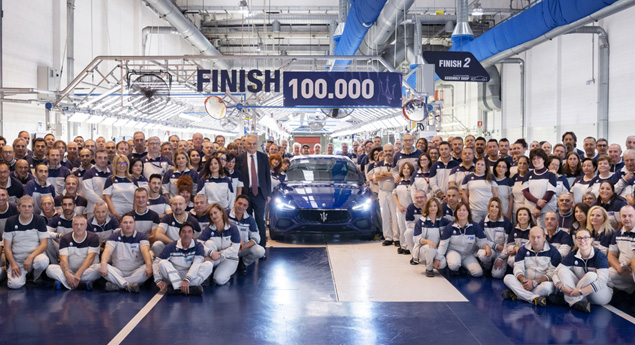 Maserati assinala a produção 100 mil 'Ghibli'