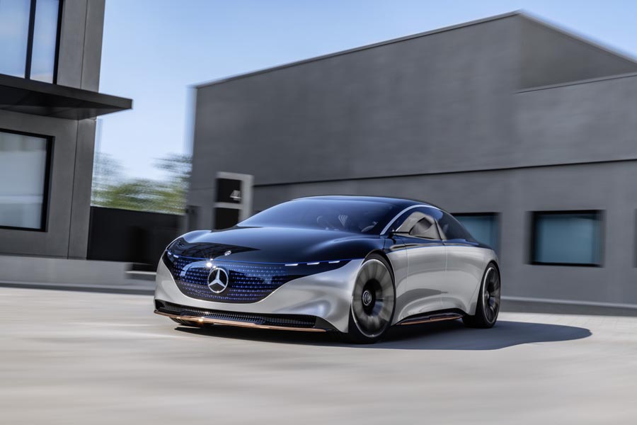 O Mercedes-Benz Vision EQS antecipa, em princípio, o próximo Classe S 100% elétrico