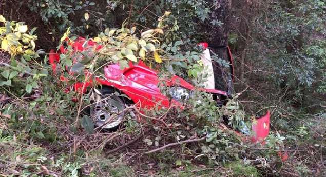 Lamborghini clássico envolvido em acidente do 'diablo'