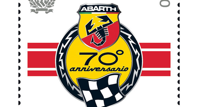 Selo comemorativo do 70.º aniversário da Abarth