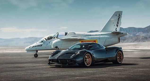 Pagani Huayra e Avião a Jato entram em "Duelo"