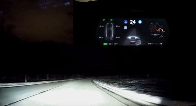 Autopilot Tesla comprova eficácia na neve