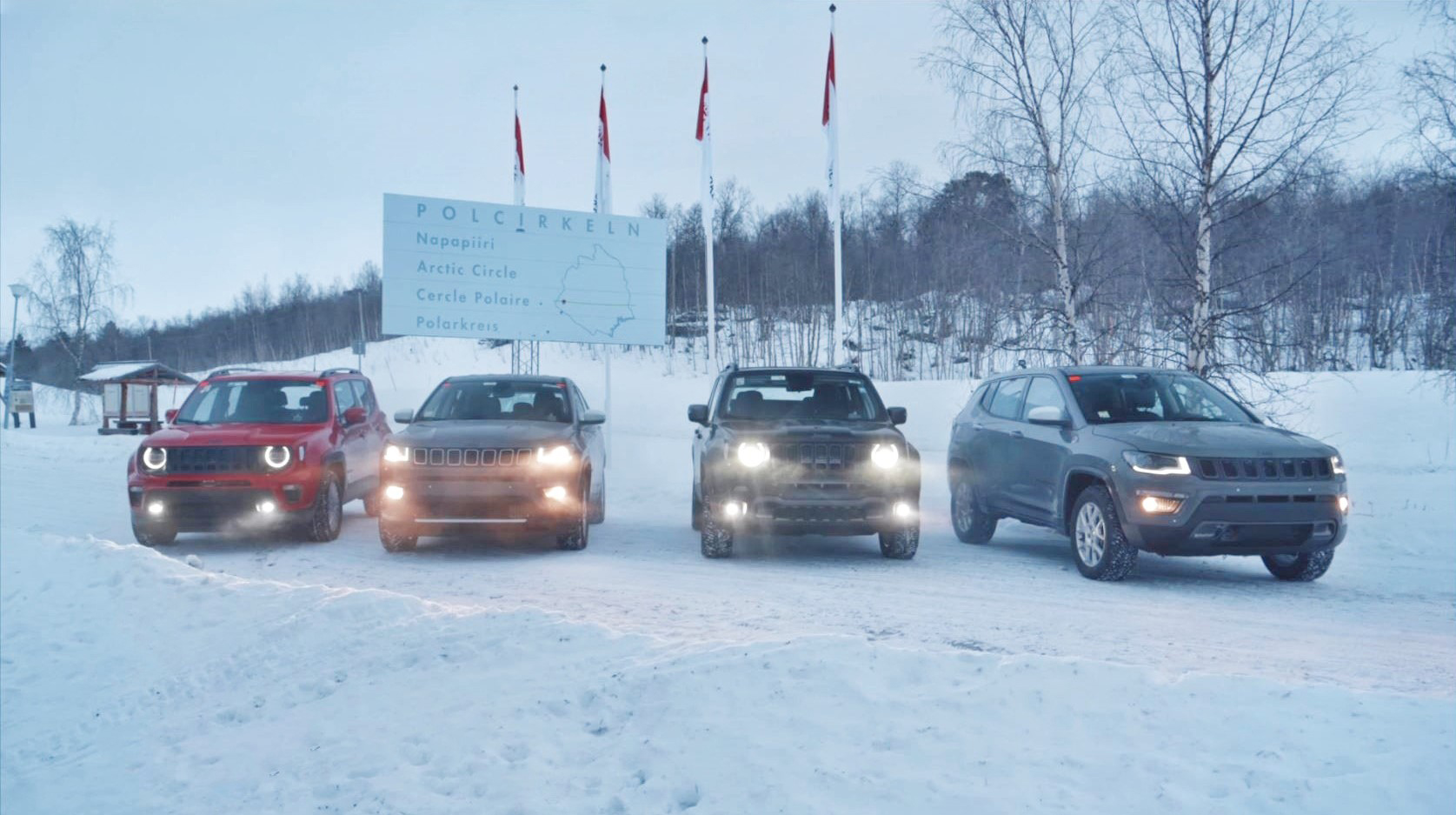 SUV´s assumidos, tanto o Jeep Renegade, como o Jeep Compass, são agora também híbridos... e imunes ao frio