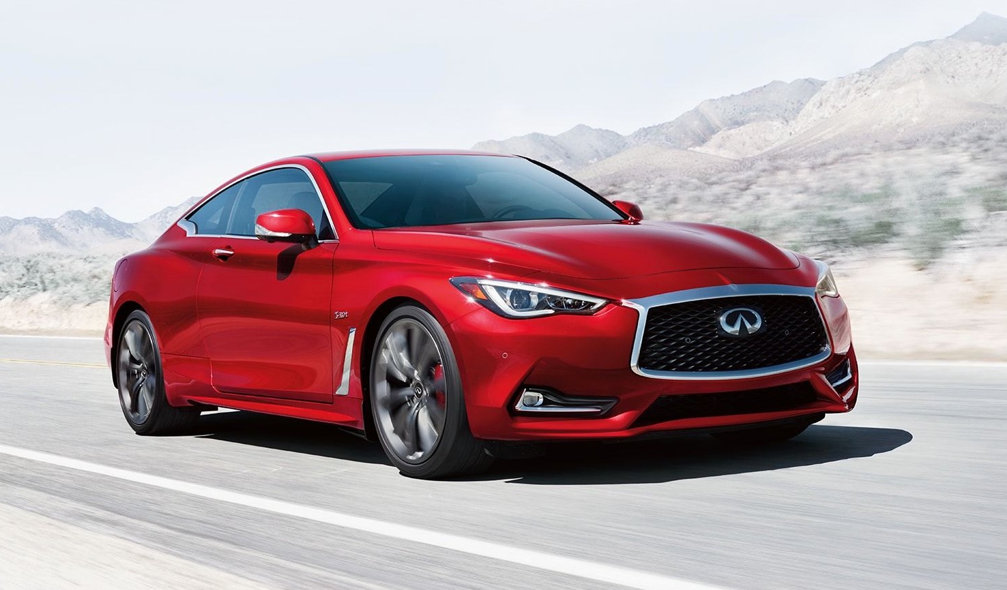 Porta-estandarte da marca de luxo da Nissan, o Infiniti Q60 recorre ao V6 3.0 biturbo que poderá ser o propulsor do 400Z 