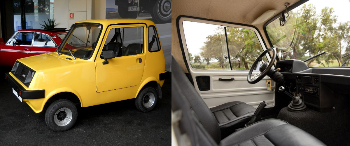 O SADO 550 apenas estava disponível na cor branca, mas podiam ser obtidos em amarelo ou azul, via encomenda. O interior era espartano e possuia apenas o essencial