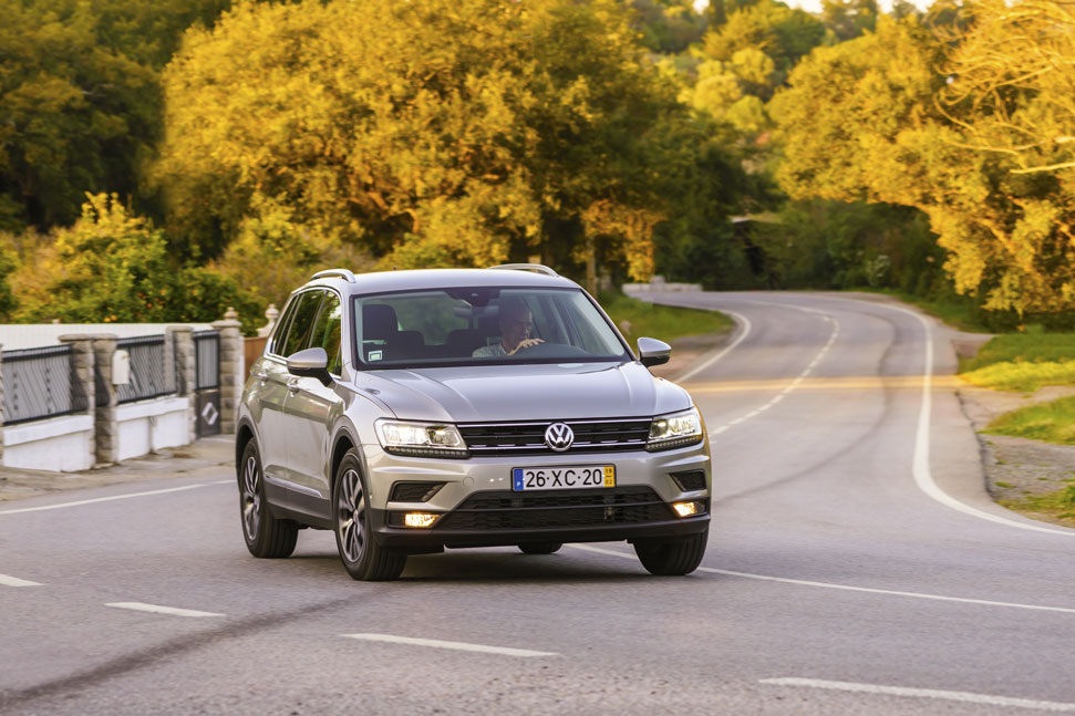 O Tiguan é ligeiramente mais comprido 