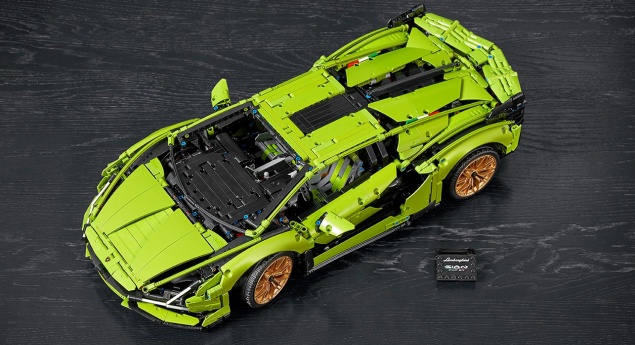 Lamborghini Sián FKP 37. Miniatura já disponível na coleção da Lego Technic