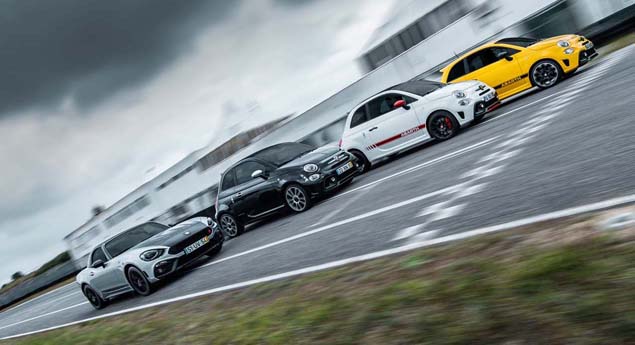 Especial Abarth. Em pista com o escorpião no Kartódromo do Bombarral