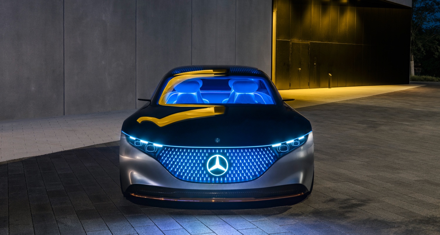 Mercedes-Benz VISION EQS revelado no Salão de Frankfurt de 2019