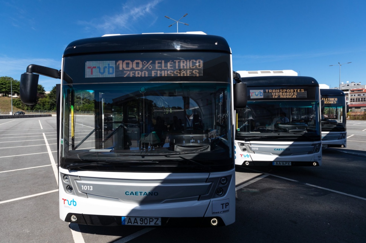 Frota dos TUB de Braga reforçada com sete autocarros Caetano e.City Gold