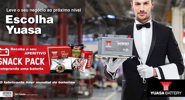 Krautli Portugal oferece "Snack Pack" na aquisição de baterias Yuasa